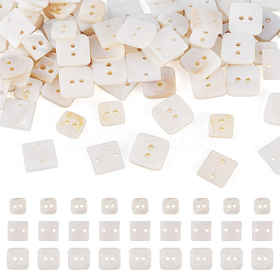 90Pcs 3 Styles Freshwater Shell Buttons BUTT-TA0001-41-1
