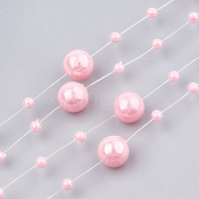 ABS Plastic Imitation Pearl Beaded Trim Garland Strand AJEW-S071-01D-1