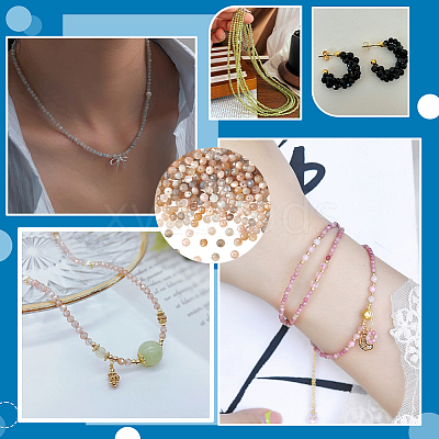 2 Strands Natural Multi-Moonstone Beads Strands G-PH0003-35-1