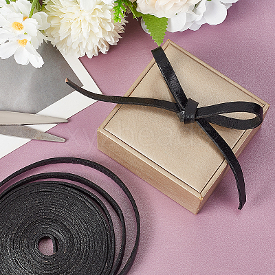 Flat Imitation Leather Cords LC-WH0008-06A-1
