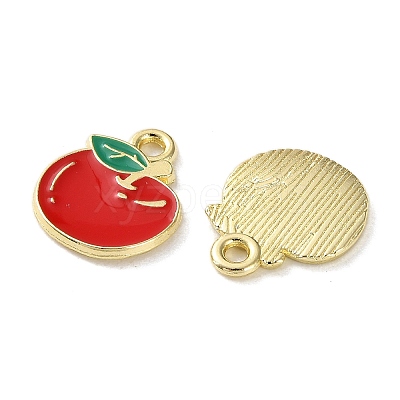 Fruit Alloy Enamel Charms PALLOY-S058-01LG-07-1