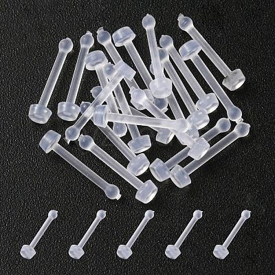 Acrylic Nose Bone Ring AJEW-YW0001-06F-1