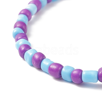 Glass Seed Beads Beaded Bracelets Sets BJEW-JB09073-1
