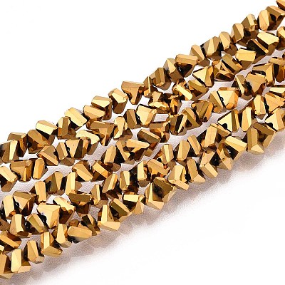 Electroplate Glass Beads Strands GLAA-N024-4mm-01-1
