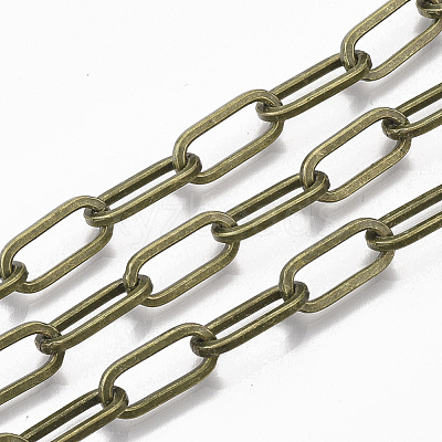 Unwelded Iron Paperclip Chains CH-S125-02C-AB-1