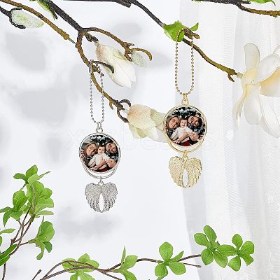 4 Sets 2 Colors Alloy Pendant Decoration Cabochon Settings FIND-CA0004-32-1