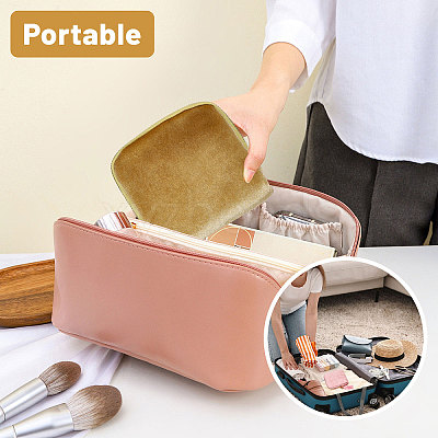 Cloth Jewelry Storage Zipper Bags with Tassel ABAG-WH0045-75-1