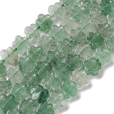 Natural Green Strawberry Quartz Beads Strands G-B138-C05-01-1