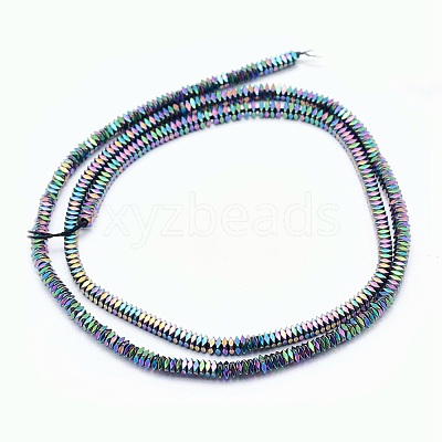 Electroplate Non-magnetic Synthetic Hematite Beads Strands G-L489-D01-1