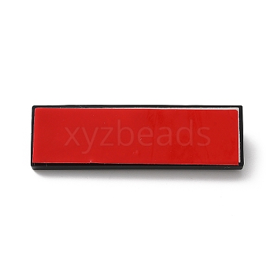Plastic Adhesive Back Bar Pins with Platinum Iron Pins KY-D025-01B-04-1