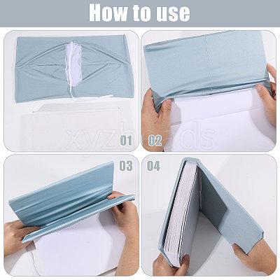 Polyester Elastic Book Cover DIY-WH0504-885A-1