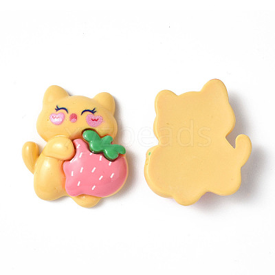 Opaque Resin Cabochons LS-CRES-P023-06E-1