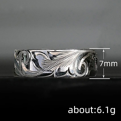 Sculptured Vine Pattern Brass Finger Rings for Women FS-WGD177A-01-1
