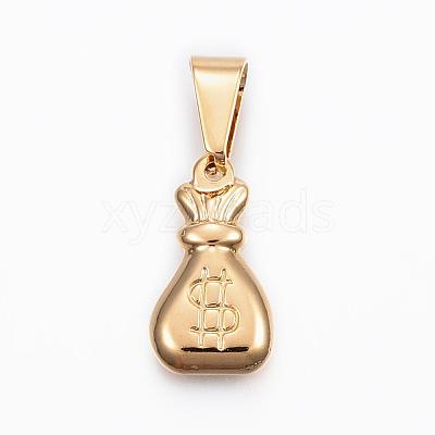 304 Stainless Steel Pendants STAS-H372-35G-1