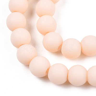 Opaque Glass Beads Strands GLAA-T032-P6mm-MD09-1