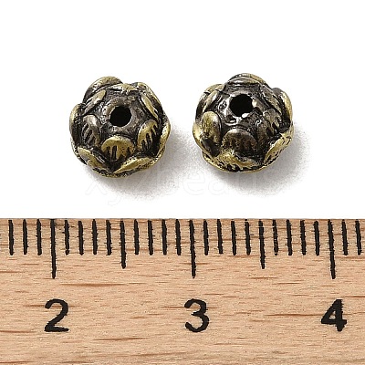 Tibetan Style Rack Plating Brass Beads KK-Q805-47AB-1