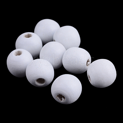 Dyed Natural Wood Beads WOOD-S662-18x20mm-13-1