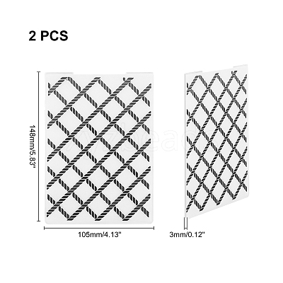 Plastic Embossing Folders DIY-WH0186-10-1