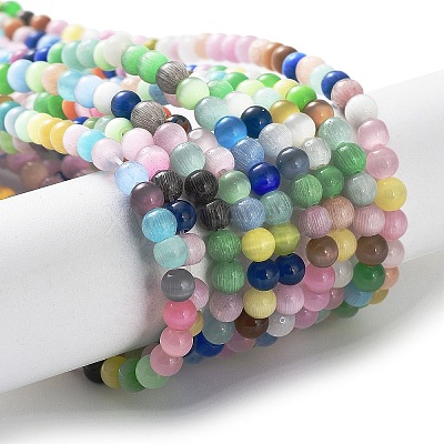 Cat Eye Beads Strands CE-F022-4mm-01-1