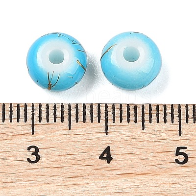 Opaque Spray Painted Glass Beads X1-GLAA-G118-01C-1