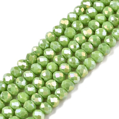 Electroplate Glass Beads Strands LS-EGLA-A044-P3mm-B30-1
