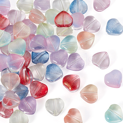 80Pcs 8 Colors Handmade Lampwork Beads LAMP-TA0002-53-1