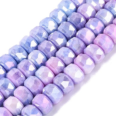 Anti-Tarnish Electroplate Glass Beads Strands GLAA-T025-10mm-11M-1