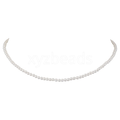 Shell Pearl Bead Kid Necklaces NJEW-JN05048-1