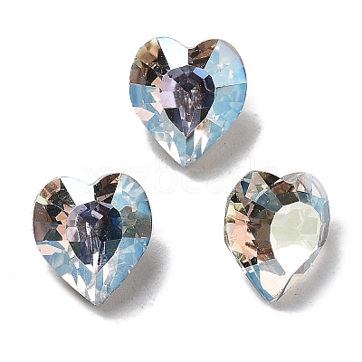 K9 Glass Rhinestone Cabochons GLAA-H034-02B-1