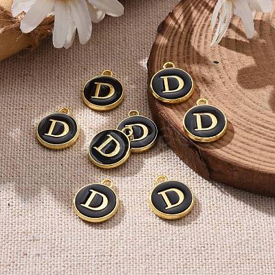 Golden Plated Alloy Charms X-ENAM-S118-02D-1