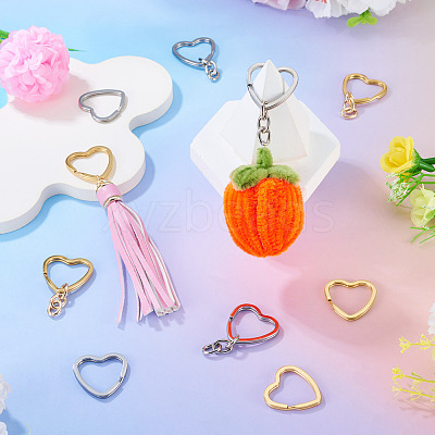 8Pcs 3 Styles 304 Stainless Steel Keychain Clasps STAS-TA0004-78-1