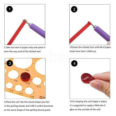 6 Colors Quilling Paper Strips DIY-J001-5mm-A01-1