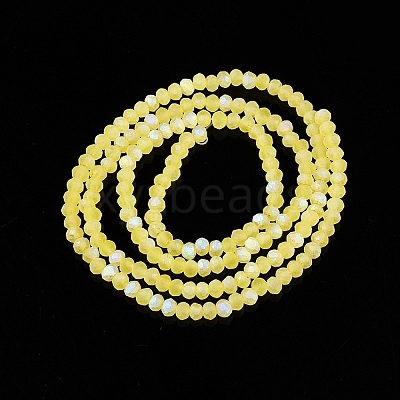 Transparent Glass Beads Strands LS-EGLA-A044-T1mm-MB29-1