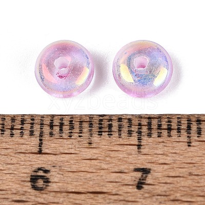 Baking Paint Electroplate Transparent Glass Beads EGLA-Q141-01A-A05-1