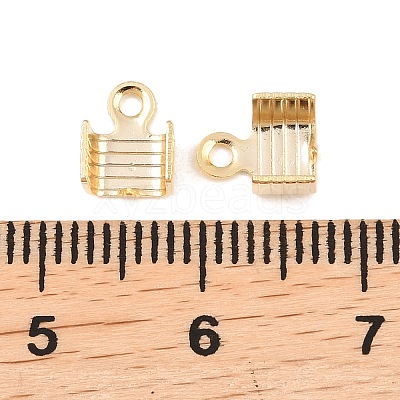 Brass Folding Crimp Ends KK-C163-07G-1