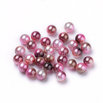 Rainbow Acrylic Imitation Pearl Beads LS-OACR-R065-8mm-A10-1