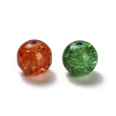 Transparent Crackle Glass Beads CCG-MSMC0002-02-M-1