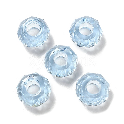 Transparent Resin European Beads X1-RESI-B020-05D-1