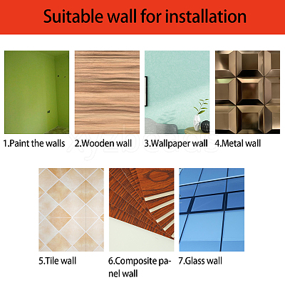 Acrylic Mirror Wall Stickers Decal DIY-CN0001-13A-N-1