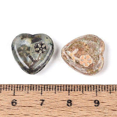 Picasso Baking Paint Glass Beads DGLA-T004-76M-1