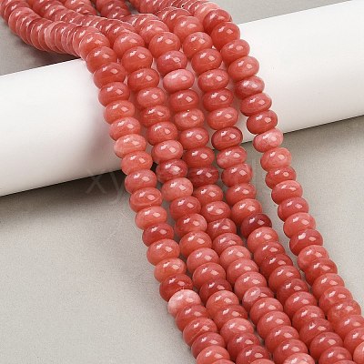 Dyed Natural White Jade Beads Strands G-G107-A27-01-1