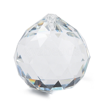 Transparent Glass Pendants GLAA-R223-03D-1