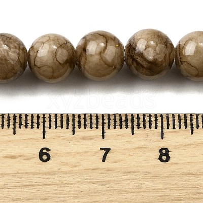 Natural Striped Stone Beads Strands G-D315-A01-03-8mm-1
