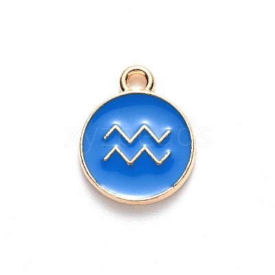 Alloy Enamel Pendants ENAM-S124-01B-02J-1