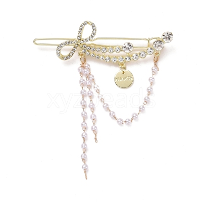 Alloy Crystal Rhinestone Hair Barrettes PHAR-Z003-08LG-1