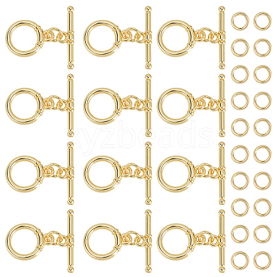 15Pcs Brass Toggle Clasps KK-ME0002-35-1