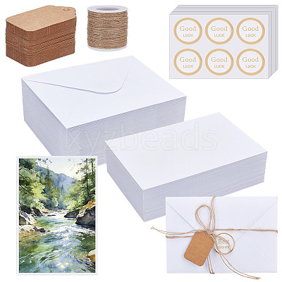 10 Bags Paper Blank Greeting Card AJEW-OC0016-40-1
