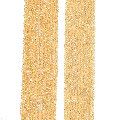 Electroplate Glass Beads Strands EGLA-A044-T2mm-B03-1