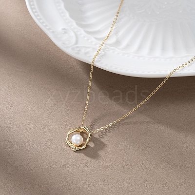 925 Sterling Silver & Natural Freshwater Pearl Pendants SE-CBA9BBC-02G-1