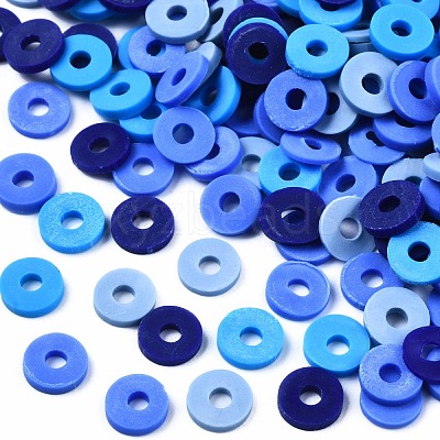 Handmade Polymer Clay Beads Strands CLAY-R089-6mm-T02B-31-1